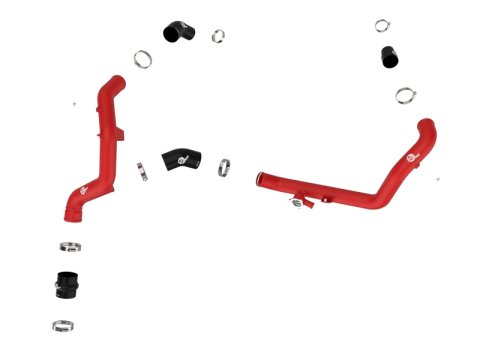 aFe Bladerunner 2-1/4 IN Aluminum Hot Charge Pipe Black 20-23 Ford Explorer/Explorer ST - Red thumbnail 9