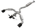 aFe 23-24 Toyota GR Corolla L3 1.6L (t) Gemini XV 3in to 2-1/2in Cat Back Exhaust w/ Black Tips thumbnail 1