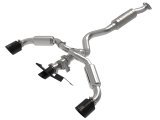 aFe 23-24 Toyota GR Corolla L3 1.6L (t) Gemini XV 3in to 2-1/2in Cat Back Exhaust w/ Black Tips thumbnail 2