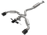 aFe 23-24 Toyota GR Corolla L3 1.6L (t) Gemini XV 3in to 2-1/2in CatBack Exhaust w/Carbon Fiber Tips thumbnail 1