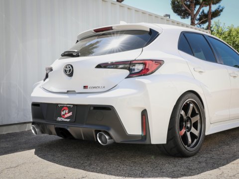 aFe 23-24 Toyota GR Corolla L3 1.6L (t) Gemini XV 3in to 2-1/2in Cat Back Exhaust w/ Polished Tips thumbnail 8