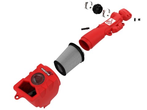 aFe Momentum GT Pro DRY S Cold Air Intake System 2018+ Jeep Wrangler (JL) V6 3.6L (Red Edition) thumbnail 8