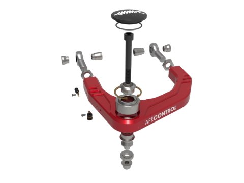 aFe Control 05-23 Toyota Tacoma Upper Control Arms - Red Anodized Billet Aluminum thumbnail 6