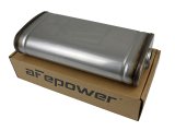 aFe MACH Force XP 304 Stainless Steel Muffler 2.5in Center/Offset 18in L x 9in W x 4in H thumbnail 1