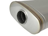 aFe MACH Force XP 304 Stainless Steel Muffler 2.5in Center/Offset 18in L x 9in W x 4in H thumbnail 7