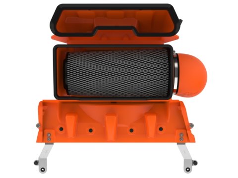 aFe 21-23 RAM 1500 TRX V8-6.2L SC Magnum FORCE Stage2 Orange Edition Cold Air Intake System w/Pro 5R thumbnail 1