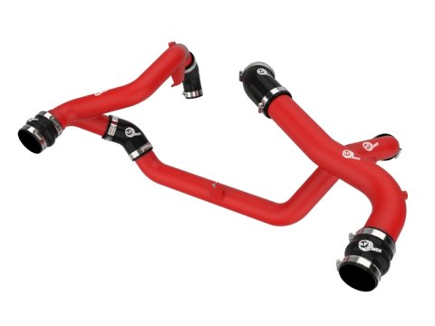 aFe 22-23 Ford Explorer BladeRunner Aluminum Hot and Cold Charge Pipe Kit - Red thumbnail 1
