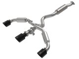 aFe 23-24 Toyota GR Corolla L3 1.6L (t) Gemini XV 3in to 2-1/2in Cat Back Exhaust w/ Black Tips thumbnail 2