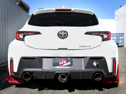 aFe 23-24 Toyota GR Corolla L3 1.6L (t) Gemini XV 3in to 2-1/2in Cat Back Exhaust w/ Polished Tips thumbnail 3
