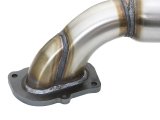 aFe POWER 14-18 Chevrolet Corvette C7 & Z06 Twisted Steel 3in 304 Stainless Steel Mid Pipe w/ Cat thumbnail 2