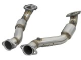 aFe POWER 14-18 Chevrolet Corvette C7 & Z06 Twisted Steel 3in 304 Stainless Steel Mid Pipe w/ Cat thumbnail 7