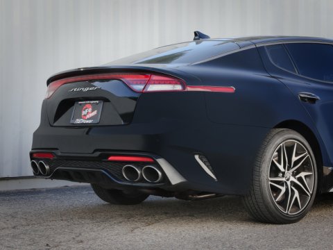 aFe 22-23 Kia Stinger L4-2.5L Turbo Gemini XV 3in to Dual 2-1/2in Cat-Back Exhaust System w/ Cut-Out thumbnail 3