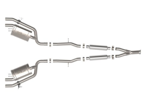aFe 22-23 Kia Stinger L4-2.5L Turbo Gemini XV 3in to Dual 2-1/2in Cat-Back Exhaust System w/ Cut-Out thumbnail 5