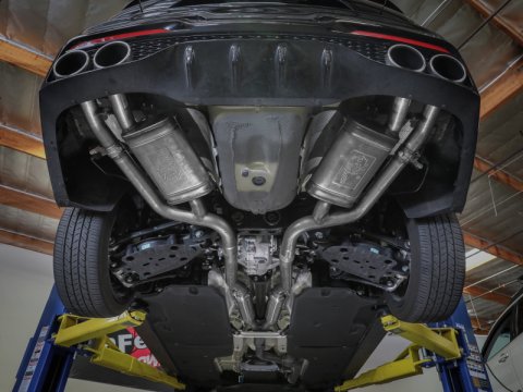 aFe 22-23 Kia Stinger L4-2.5L Turbo Gemini XV 3in to Dual 2-1/2in Cat-Back Exhaust System w/ Cut-Out thumbnail 7