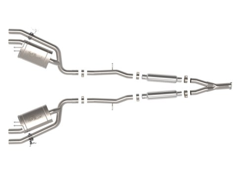 aFe 22-23 Kia Stinger L4-2.5L Turbo Gemini XV 3in to Dual 2-1/2in Cat-Back Exhaust System w/ Cut-Out thumbnail 8