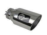 aFe Power Universal 5in Inlet 8in Outlet MACH Force-XP Clamp-On Exhaust Tip - Polished thumbnail 2
