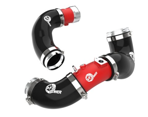 aFe BladeRunner 22-23 Kia Stinger L4-2.5L (t) Aluminum Hot and Cold Charge Pipe Kit - Red thumbnail 1