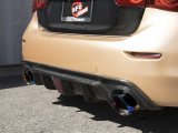 aFe 14-15 Infiniti Q50 V6 3.7L Takeda 2-1/2in 304 SS Cat-Back Exhaust System w/ Blue Flame Tips thumbnail 3