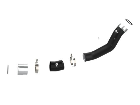 aFe 2024 GM Diesel Trucks V8 6.6L L5P BladeRunner 3.5in Aluminum Cold Charge Pipe - Black thumbnail 5