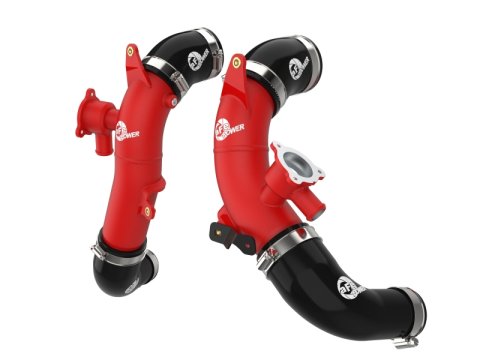 aFe 23-24 Toyota Sequoia V6-3.4L Hybrid BladeRunner 2.5in Aluminum Hot Charge Pipe - Red thumbnail 3