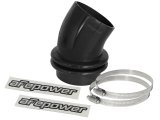 aFe Magnum FORCE Silicone Coupling Kit 3-1/2in ID x 30 Deg. Bellows Elbow - Black thumbnail 1