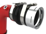 aFe 23-24 Ford Diesel Trucks V8-6.7L (td) BladeRunner Aluminum Hot and Cold Charge Pipe Kit - Red thumbnail 4