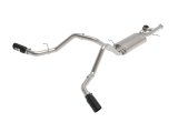 aFe Gemini XV 3in 304 SS Cat-Back Exhaust w/ Cutout 09-18 GM Trucks 4.3L/4.8L/5.3L w/ Black Tips thumbnail 1
