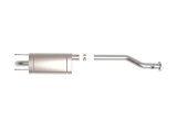 aFe 00-04 Toyota Tacoma ROCK BASHER 2.5in 409 SS Cat-Back Exhaust - L4-2.7L / V6-3.5L thumbnail 5