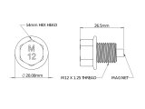 aFe POWER Magnetic Drain Plug M12 x 1.25 - Universal thumbnail 2