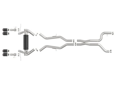 aFe 23-25 BMW M2 L6-3.0L (G87) MACH Force-Xp Cat-Back Exhaust w/ Carbon Fiber Tip thumbnail 2