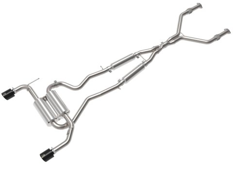 aFe 14-15 Infiniti Q50 V6 3.7L Takeda 2.5in 305 SS Cat Back Exhaust System w/ Black Tips thumbnail 5