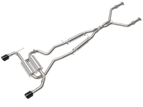 aFe 14-15 Infiniti Q50 V6 3.7L Takeda 2.5in 305 SS Cat Back Exhaust System w/ Black Tips thumbnail 6
