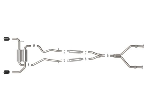 aFe 14-15 Infiniti Q50 V6 3.7L Takeda 2.5in 305 SS Cat Back Exhaust System w/ Black Tips thumbnail 7