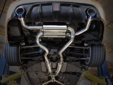 aFe 14-15 Infiniti Q50 V6 3.7L Takeda 2.5in 305 SS Cat Back Exhaust System w/ Black Tips thumbnail 8