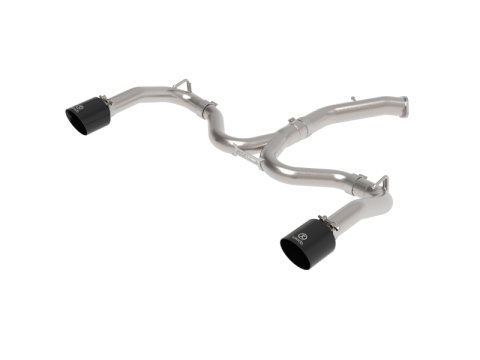 aFe 20-21 Kia Forte GT 1.6L 3in-2.5in 304 Stainless Steel Axle-Back Exhaust w/ Black Tips thumbnail 1