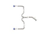 aFe Takeda 20-21 Kia Forte GT 1.6L (t) 3in to 2.5in SS Axle-Back Exhaust System w/ Blue Flame Tips thumbnail 2