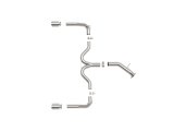 aFe Takeda 20-21 Kia Forte GT 1.6L (t) 3in to 2.5in SS Axle-Back Exhaust System w/ Polished Tips thumbnail 2