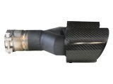 aFe Takeda 2.5in 304 Stainless Steel Clamp-on Exhaust Tip Passenger Side 2.5in Inlet 4inDual-Carbon thumbnail 2