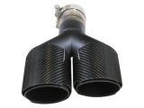 aFe Takeda 2.5in 304 Stainless Steel Clamp-on Exhaust Tip Passenger Side 2.5in Inlet 4inDual-Carbon thumbnail 4