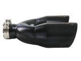 aFe Takeda 2.5in 304 Stainless Steel Clamp-on Exhaust Tip Passenger Side 2.5in Inlet 4inDual - Black thumbnail 3