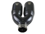 aFe Takeda 2.5in 304 Stainless Steel Clamp-on Exhaust Tip Passenger Side 2.5in Inlet 4inDual - Black thumbnail 4