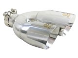aFe Takeda 2.5in 304 Stainless Steel Clamp-on Exhaust Tip Drivers Side 2.5in Inlet 4inDual- Polished thumbnail 1