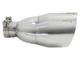 aFe Takeda 2.5in 304 Stainless Steel Clamp-on Exhaust Tip Drivers Side 2.5in Inlet 4inDual- Polished thumbnail 4