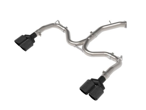 aFe 22-24 Kia Forte GT 1.6L 3in-2.5in 304 Stainless Steel Axle-Back Exhaust w/ Carbon Fiber Tips thumbnail 1