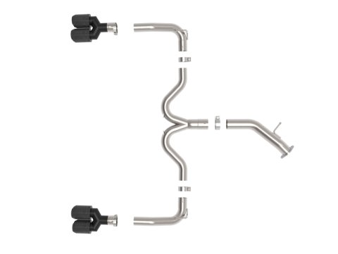 aFe 22-24 Kia Forte GT 1.6L 3in-2.5in 304 Stainless Steel Axle-Back Exhaust w/ Carbon Fiber Tips thumbnail 2
