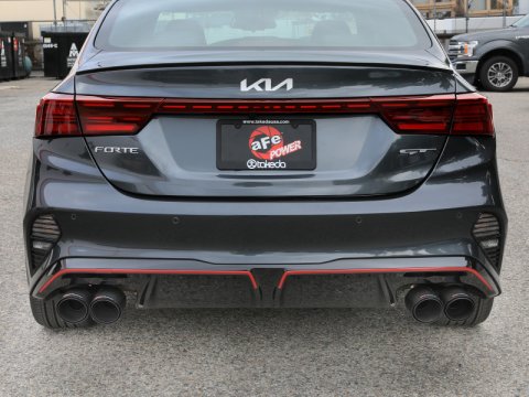aFe 22-24 Kia Forte GT 1.6L 3in-2.5in 304 Stainless Steel Axle-Back Exhaust w/ Carbon Fiber Tips thumbnail 5