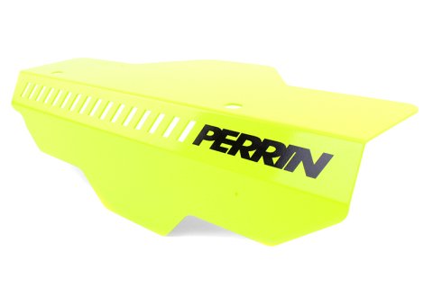 PERRIN 02-14 Subaru WRX / 04-21 STI / 08-11 Impreza Pulley Cover - Neon Yellow thumbnail 1