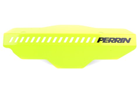 PERRIN 02-14 Subaru WRX / 04-21 STI / 08-11 Impreza Pulley Cover - Neon Yellow thumbnail 2