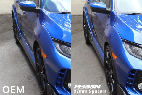 PERRIN 17-25 Honda Civic Type R / 22-26 Acura Integra Type S 64.1mm 5x120 Wheel Spacers 27mm - Pair thumbnail 4