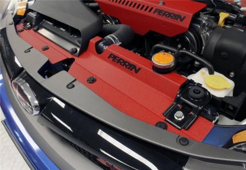 PERRIN 08-14 Subaru WRX & STI / 08-11 Impreza Radiator Shroud - Red thumbnail 2